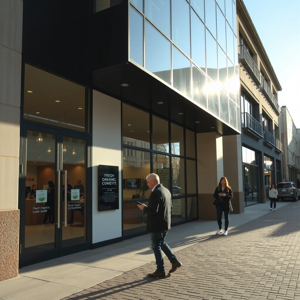 Eingangsbereich der Praxis in Graz